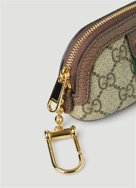 vintage gucci two tone keychain|Gucci ophidia key pouch.